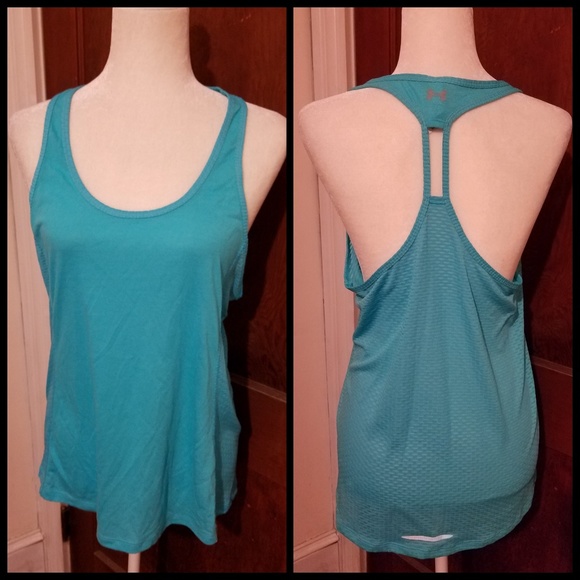 Under Armour Tops - UNDER ARMOUR racerback loose fit tank dual fabric
